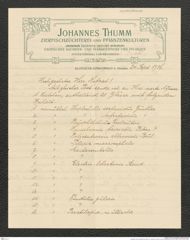 Nachlass Franz Steindachner, Brief von Johannes Thumm an Franz Steindachner (24.09.1906), Inv.Nr. 544.02, Seite 1